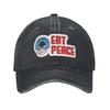 Unisex Vigilante Peacemaker Quotes Print Hats Vintage Distressed Washed  Baseball Cap Adjustable