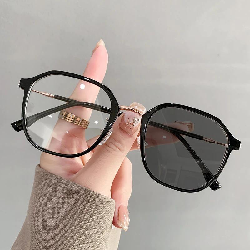 Роскошные женские фотохромные очки для близорукости, модные модные очки с минусом диоптрий, уличные солнцезащитные очки с изменением цвета по рецепту