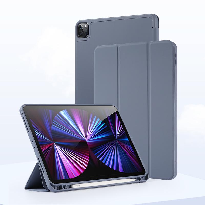 Чехол для iPad 10.2/Pro 3/4/Air 5/Mini 5/6 со слотом для стилуса, из мягкой кожи