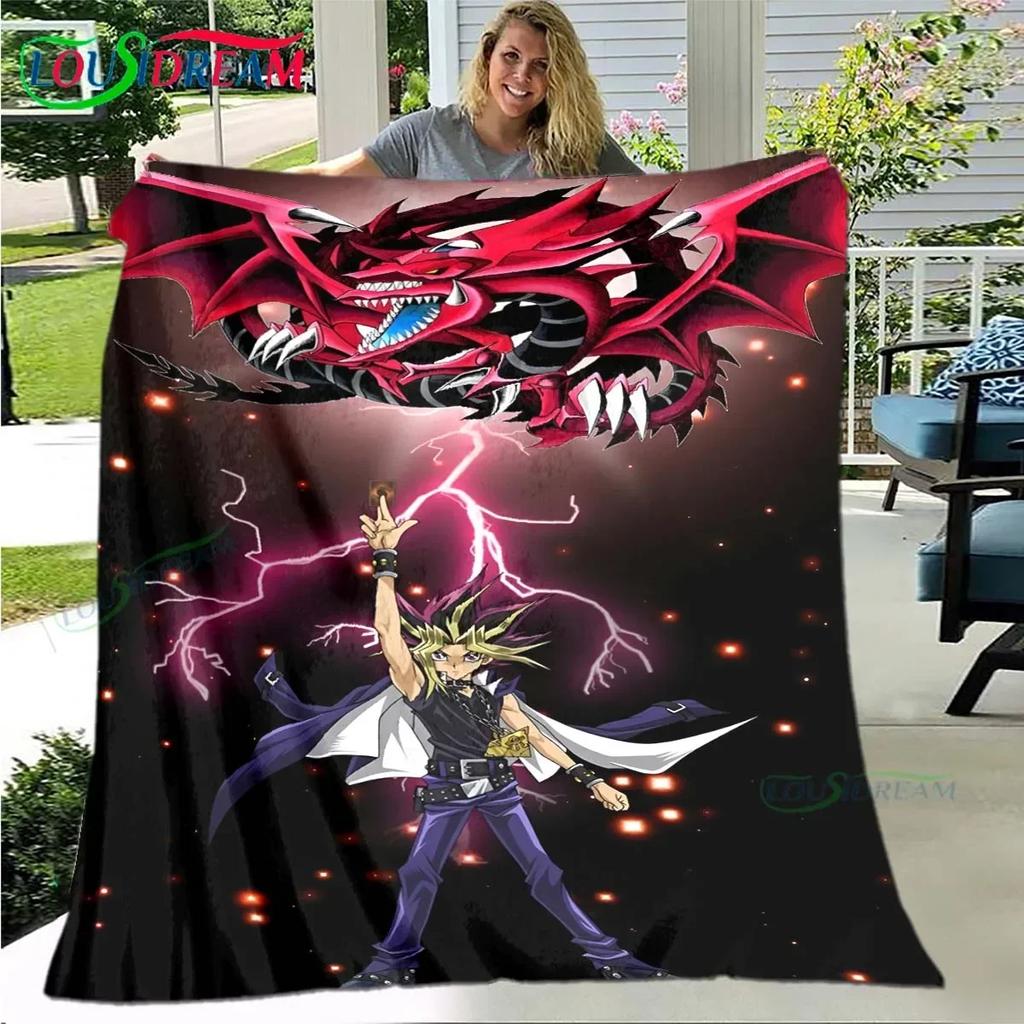 Известная Карточная Игра Y-Yu-Gi-Oh Плед, Фланелевый Плед для Дома Спальни Кровати Дивана Пикника Офиса Пешего Туризма Отдыха Дневного Сна