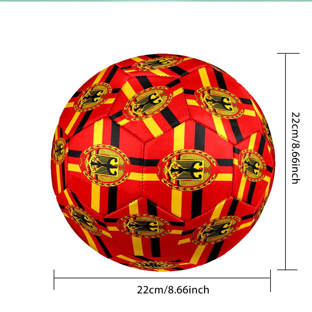Eagle Emblem Of Germany Soccer Ball Size 5 Soccer Ball, Machine-stitched, Durable, Suitable for Training and Matches Fan Gift