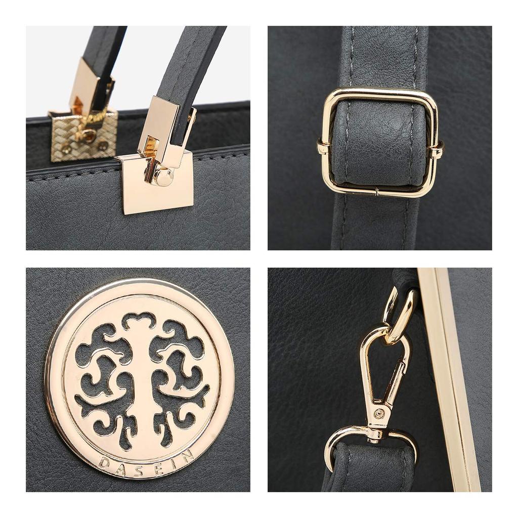 Сумка Dasein Handbag с верхней ручкой, большая сумка через плечо, рабочая сумка с кошельком размера M для женщин, черная,