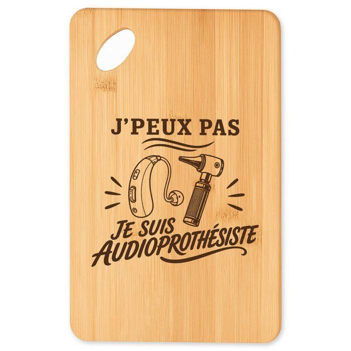 Plateau apéro en bambou - PLANETEE - J'peux pas minimaliste - 30×20 cm - Gravée laser - Bambou massif