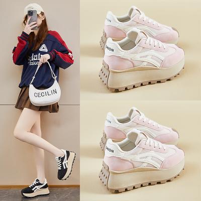 Инс новые туфли Форрест Гамп женские весенние студенческие беговые спортивные на платформе увеличивающие рост повседневные HL