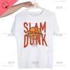 Классическая японская аниме футболка Харадзюку SLAM DUNK для мужчин, мужские топы с коротким рукавом, футболка для мужчин, белая повседневная футболка, женские футболки