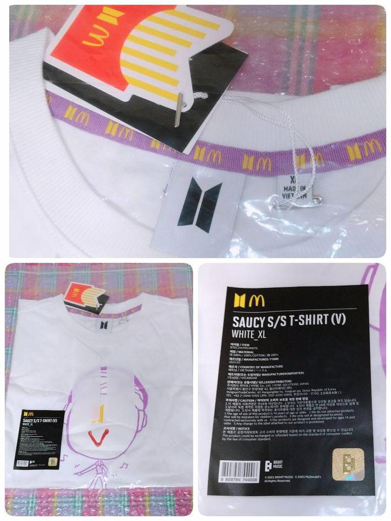[USED] Song Min-soo BTS Official McDonald's T-shirt V V