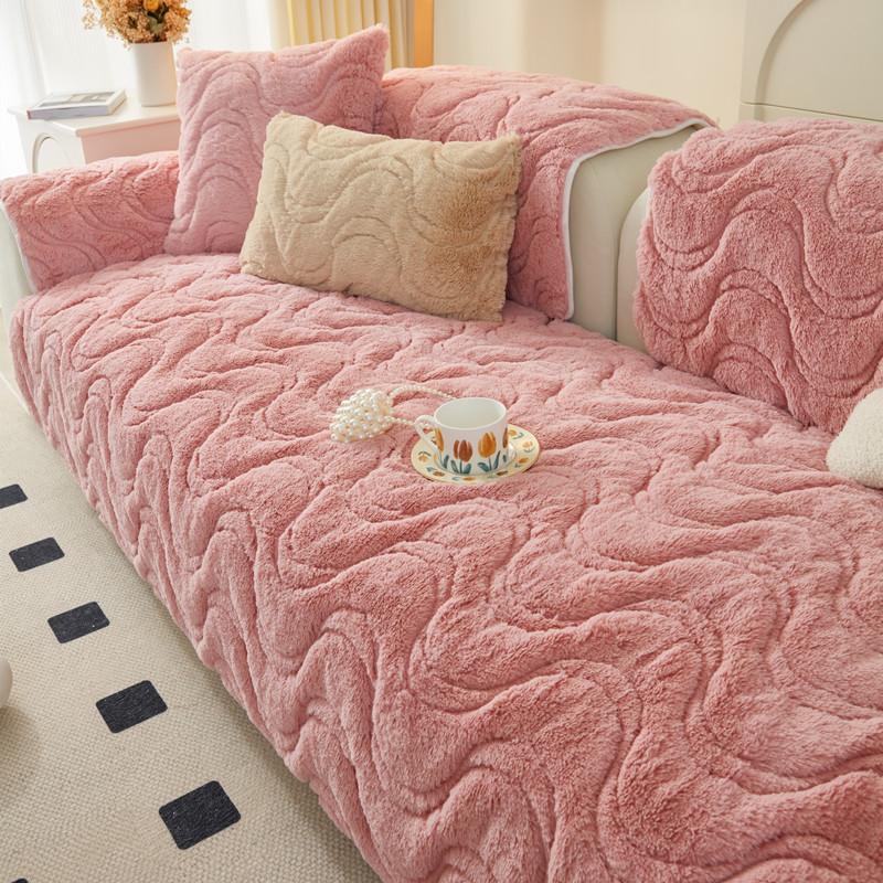 Утолщенный теплый чехол для дивана для гостиной, зимний плюшевый коврик для дивана, полотенце, мягкий нескользящий диван, многофункциональные современные чехлы для дивана для дома