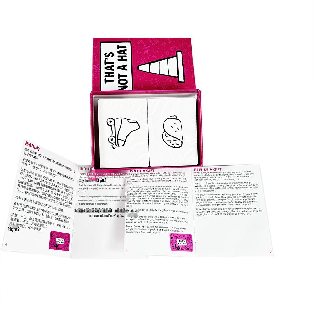 That's Not a Hat: Bilingual Memory Management Party Game for 3-8 Players