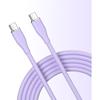 Кабель USB-C на C, силиконовый материал, кабель без запутывания, совместим с PD, быстрая зарядка, совместим ...