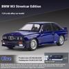 1/24 Scale BMW M3 1988 Street Car Diecast Alloy Metal Model Car Collection Hobbies Decorative Ornament Gift Box for Boyfriend Present