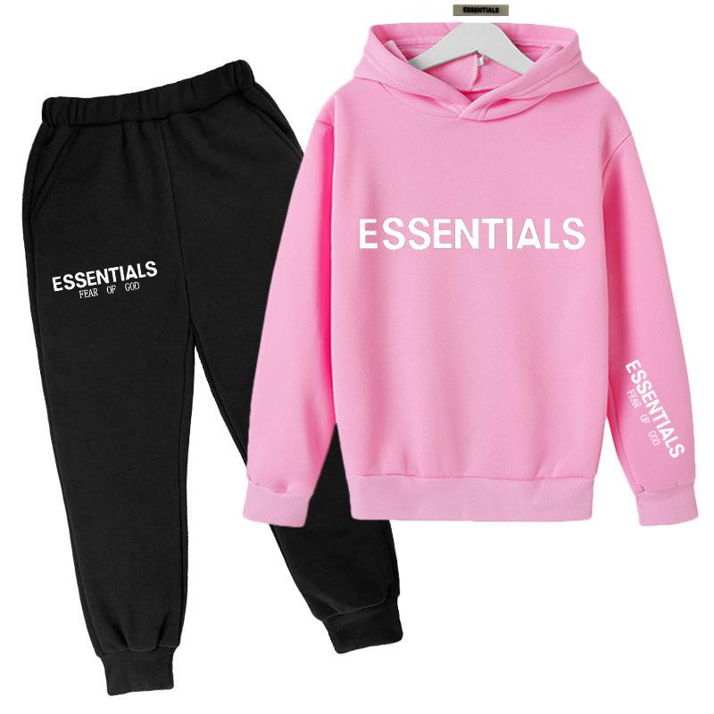 FEAR OF GOD Duplex Essentials Children's Suit Chest Hot Printing Children's Hoodie T
