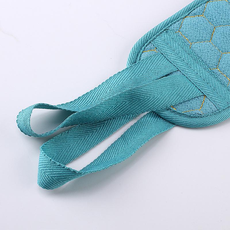 Three-piece Bathing Device Thickened Mud Rubbing and Decontamination Bath Ball Suit Pull Back Strip Long Rub Back Towel