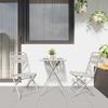 Garden Folding Chair 2 pcs Beige 42 x 52 x 82 cm