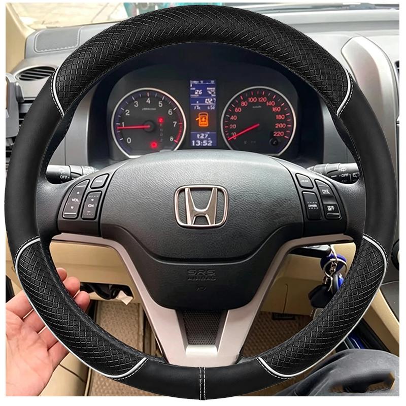 Ручная прошивка чехла на руль автомобиля для Honda CRV CR-V 2007 2008 2009 2010 2011 Сделай сам Замша и Кожа Аксессуар для интерьера