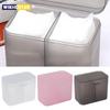 Ватные подушечки Тампоны Салфетки для ногтей Кисти для макияжа Органайзер Коробка для хранения Держатель-контейнер Независимый двойной отсек