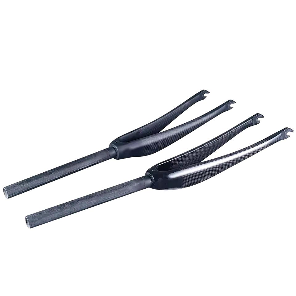 Ultralight 3K Carbon Fiber Bike Fork Road Bicycle Front Forks 700C*25C Quick Release 9*100mm C Brake Glossy or Matte