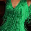 Womens Glitter Fringe Tassel Mini Dress Evening Cocktail Party Bodycon Ball Gown