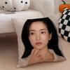 Talented Korean Beautiful Actress KKim Taeri Cushion Cover Throw Pillow Cover Hidden Button Durable Polyester Chair Cushion