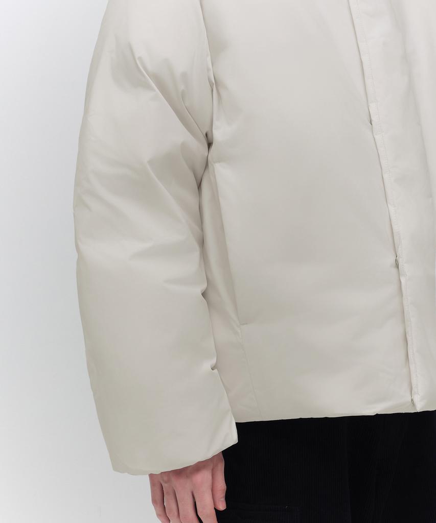 Musinsa Standard Minimal Hooded Down Short Padded Jacket [Dusty Cream]