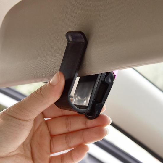 Автомобильный держатель для солнцезащитных очков, зажим для очков, вращающийся на 180 градусов, защита от царапин, простой в установке зажим для солнцезащитных очков