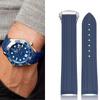 Высококачественный резиновый ремешок для часов Omega New Seamaster 300, складная застежка, изогнутый конец, мужские аксессуары для часов, 20 мм