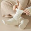 1/5/10 пар осенне-зимних женских шерстяных носков, однотонные толстые теплые носки, мягкие и удобные носки