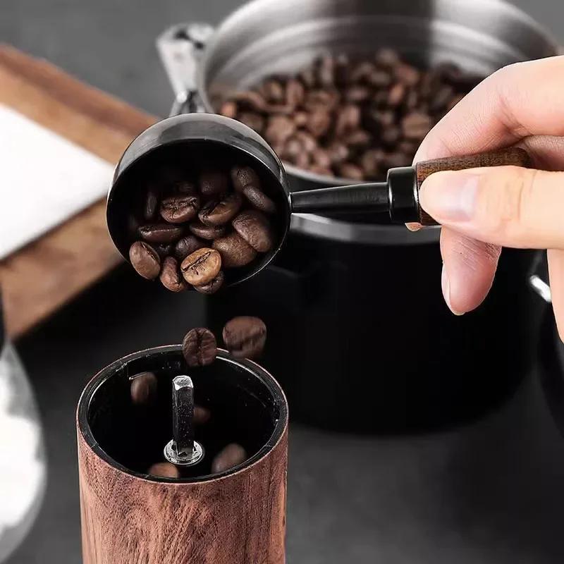 1 шт., мерная ложка с ручкой из грецкого ореха, ложка для кофейного порошка, кухонный инструмент для домашней выпечки, мерный стакан, измерительные инструменты для кухни