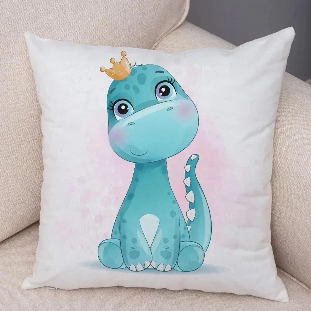 Мультфильм Юрский динозавр Декоративная наволочка для автомобиля Украшения для офиса Гостиная Диван Домашняя наволочка