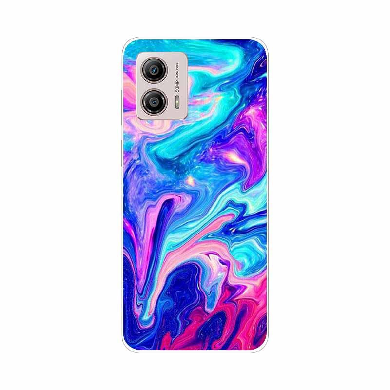 Чехол для Motorola Moto G72 Чехол E13 Новая Мода Мраморный силикон Мягкий ТПУ Задняя крышка Для Motorola Moto G53 5G Чехлы для телефонов G 53 72