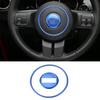 2x Blue Steering Wheel Center Trim Ring For 11-16 Jeep Wrangler Compass Patriot