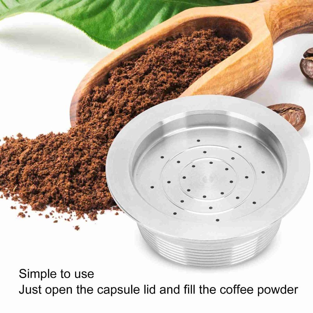 Stainless Steel Reusable Coffee Capsule Refillable Design Stainless Steel Capsule Set For Home Use