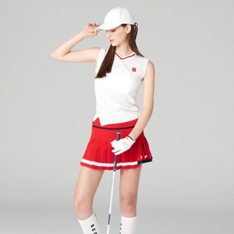 ONOFF Женские плиссированные кюлоты S с внутренними шортами 4012la Красный