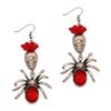 Rhinestone Pumpkin Ear Studs Skull Spider Dangle Earrings Halloween Earrings  All Saints' Day