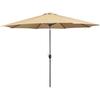 Parasol - Marbueno - 10485 - Acier - Polyester - D300 Cm - Marron