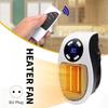 Portable Heater Electric Heater Plug In Wall Room Heater Home Appliance Heating Stove Mini Radiator Remote Warmer Machine 500W