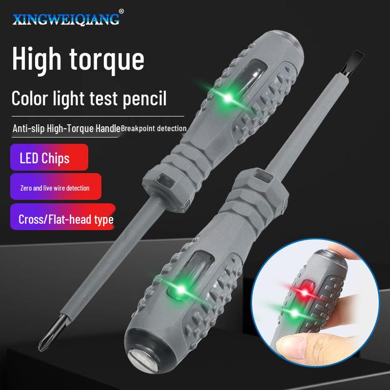 High-Brightness Voltage Tester: Detect Broken Wires & Breakpoints | Intelligent Sensor | Ideal for Electricians | High Torque Test Pen
