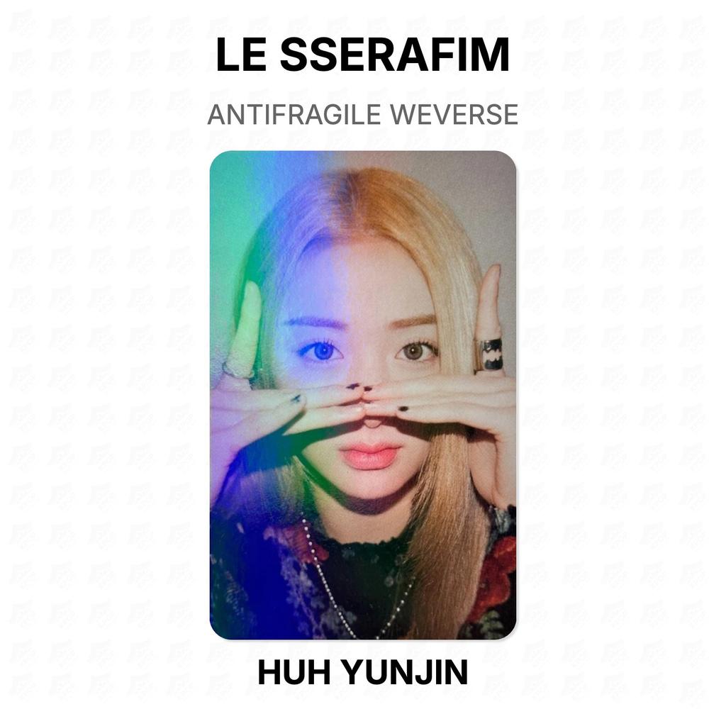 LE SSERAFIM ANTIFRAGILE WEVERSE Официальная фотокарточка
