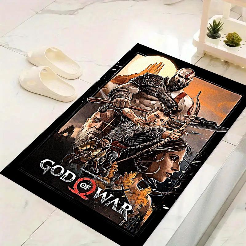 God of War Carpet Rug for Living Room Bedroom Home Sofa Decoration,Kids play Non-slip Floor Mat