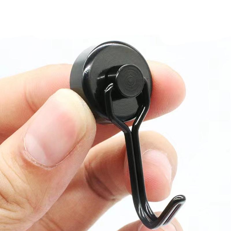 Сверхпрочный магнитный крючок Многоцелевой крючок с сильными неодимовыми магнитами Для дома, кухни, холодильника, гриля, держатель для ключей, чашек, венков