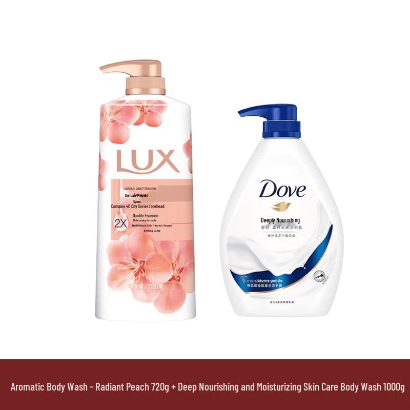 LUX & Dove Shower Milk Duo Set