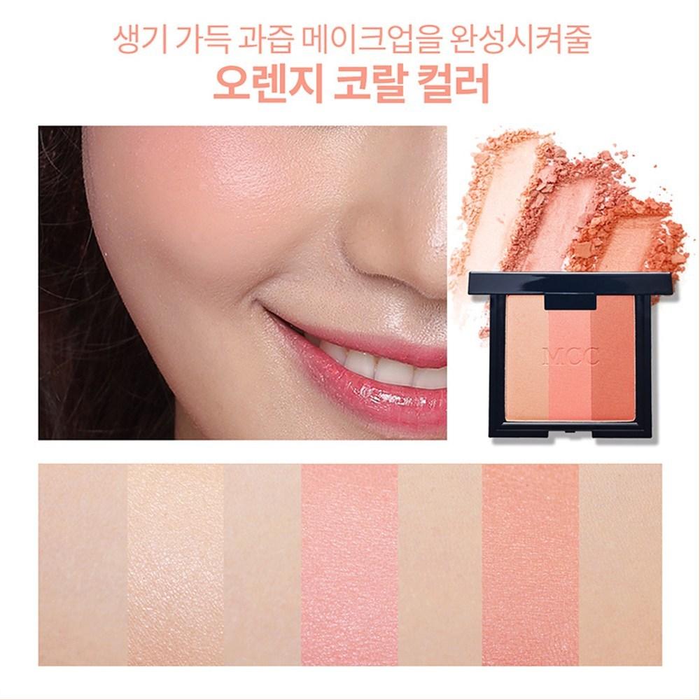 Палитра для румян MCC Face Drawing, нет. 2 Персиково-коралловых, 1 шт.