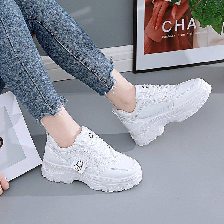 Весенняя корейская версия The Old Dad Women Net Red Trainers Casual Thick Bottom Heightging Shoes Plus Size