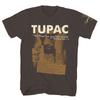 Men's Tupac Poetry On Dark Chocolate T-shirt X Dark Chocolate
