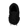 Winter Ski Headgear Solid Color Adjustable Drawstring Thickened Plush Warm Hat 3-in-1 Face Guard Head Cover Hat
