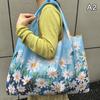 Bag Foldable Shopping Bag Reusable Grocery Storage Bag Nylon Portable Shoulder Handbag Travel Tote Bag