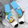 Чулки Sanrio Tuxedo Sam Penguin для женщин и мужчин, теплые мягкие модные носки для зимнего бега, спортивные нескользящие носки с рисунком, подарок