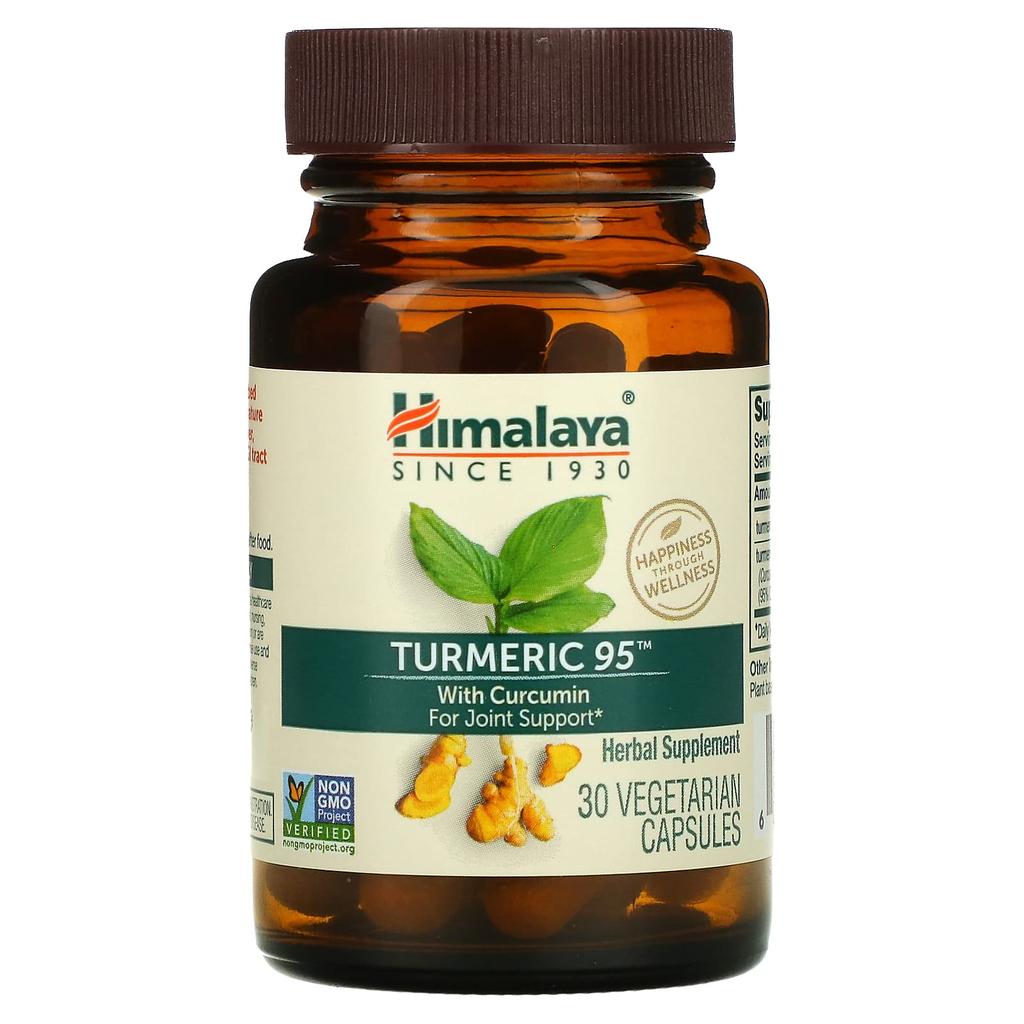Himalaya Contains Turmeric 95, Curcumin, 30 Veggie Capsules