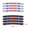 BHSP3 4Pcs Car Wheel Tire Rim Sticker Decor Accessories For Ford Focus Mk2 MK3 MK7 MK4 Fiesta Ranger Mustang Kuga Mondeo Explorer GTD