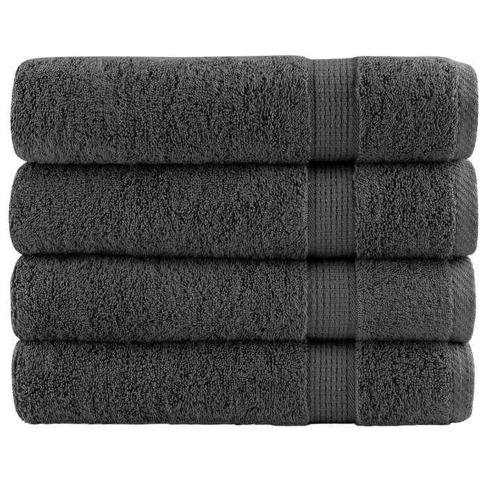 VidaXL Superior Quality Hand Towels 4 Pcs, Bath Towels, Hand Towels, Bathroom Washcloths, 137157