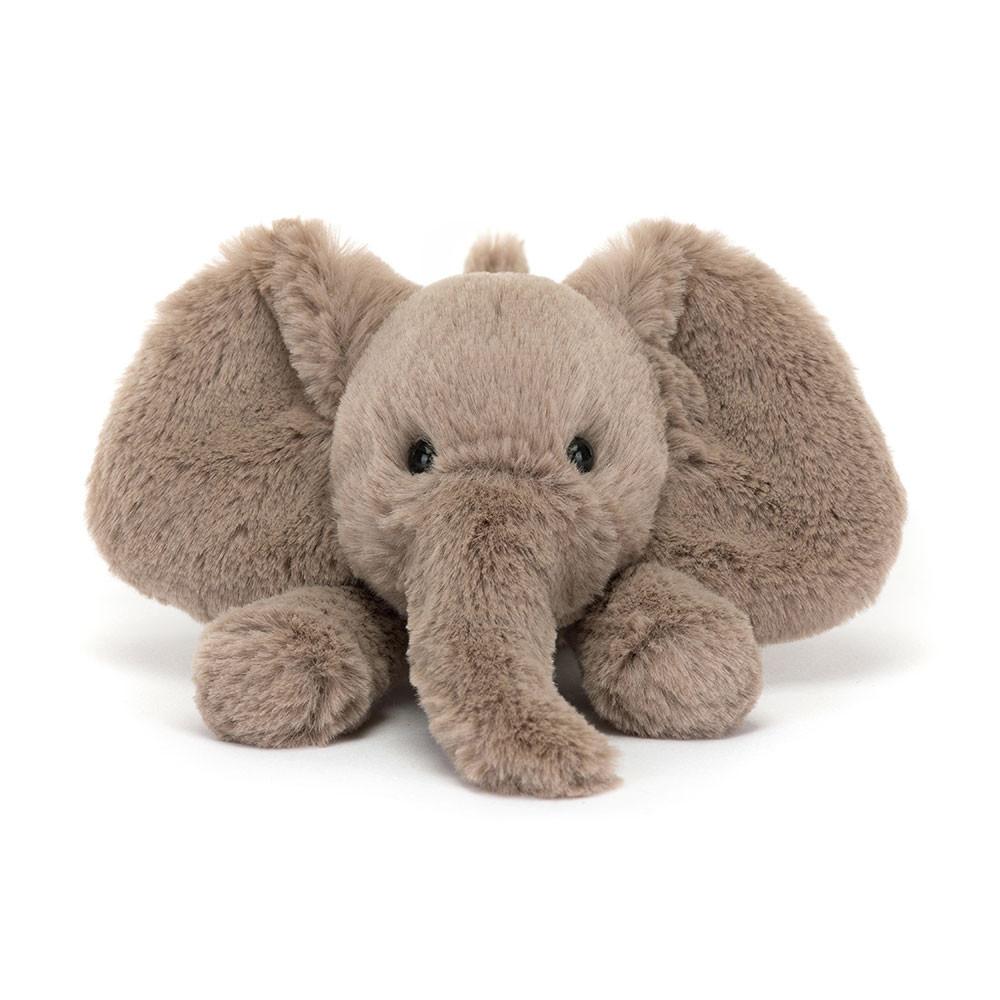 Jellycat Jungle Animal Collection Smaji Elephant Tiny Dolls Plush Doll 5cm Height In Sitting Posture